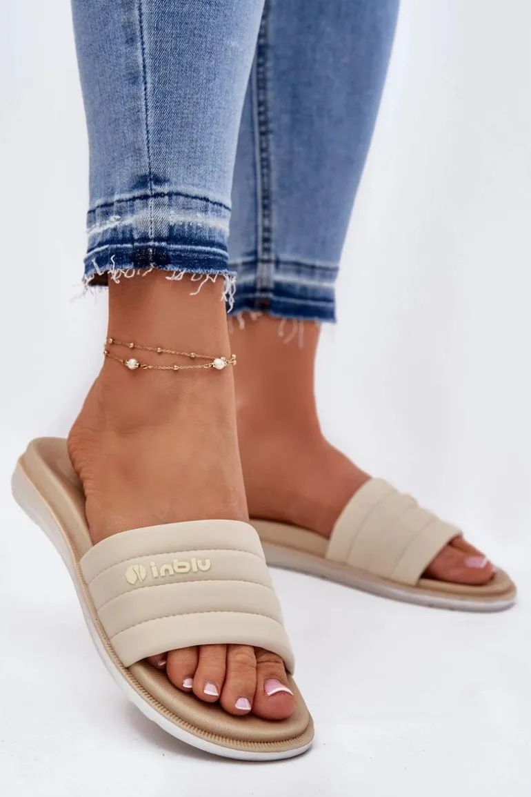Klapki Damskie Inblu SF000003 Beżowe