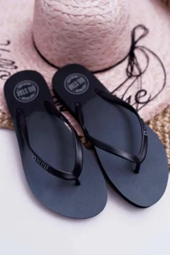 Klapki Damskie Japonki Big Star Czarne DD274A242