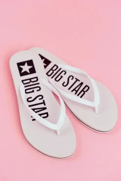 Klapki Damskie Japonki Big Star Białe FF274A320