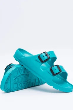 Klapki Damskie Lekkie Ogrodowe Turkusowe