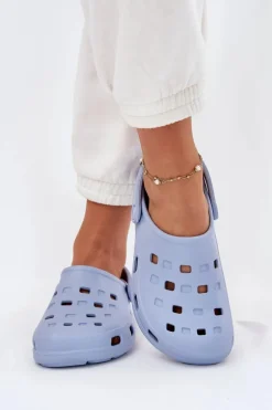 Klapki Damskie Piankowe LEMIGO 806 Niebieskie