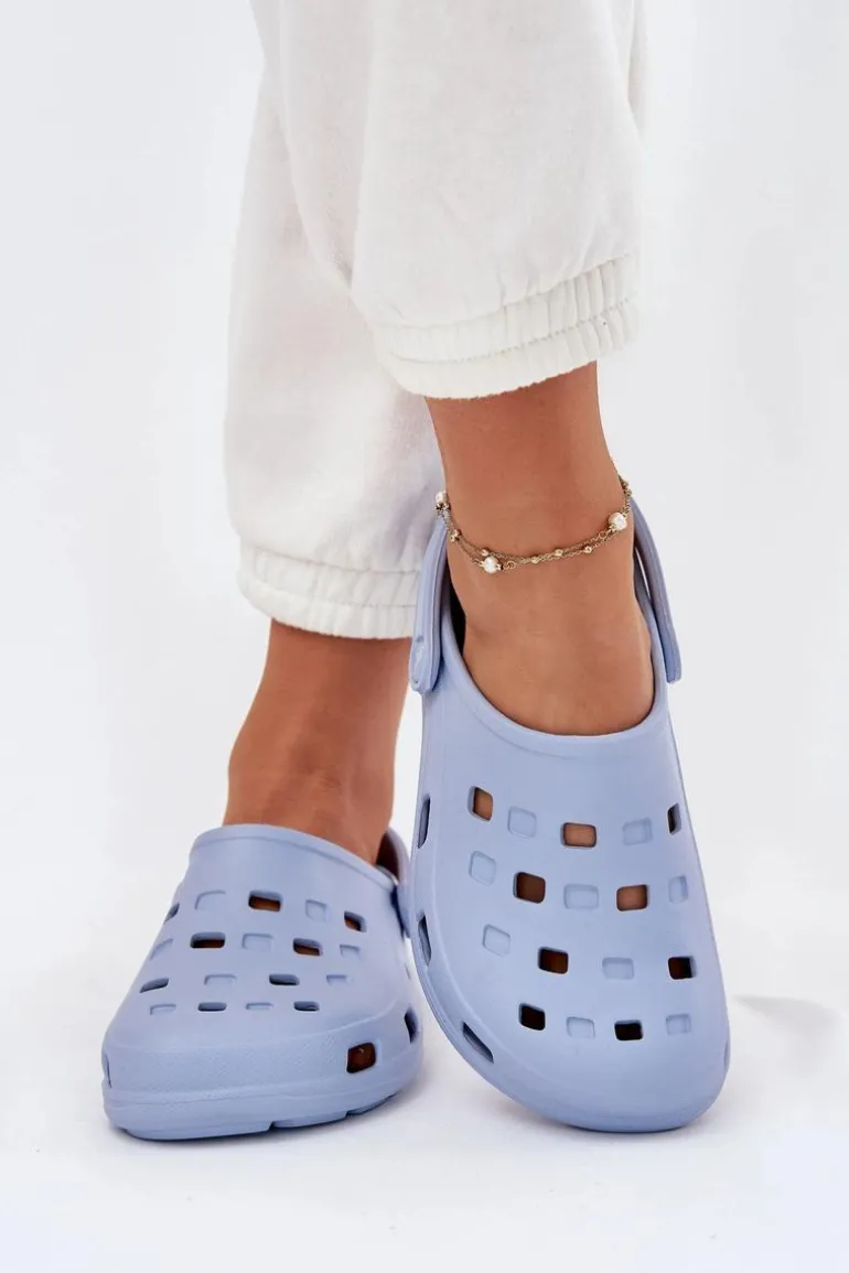 Klapki Damskie Piankowe LEMIGO 806 Niebieskie