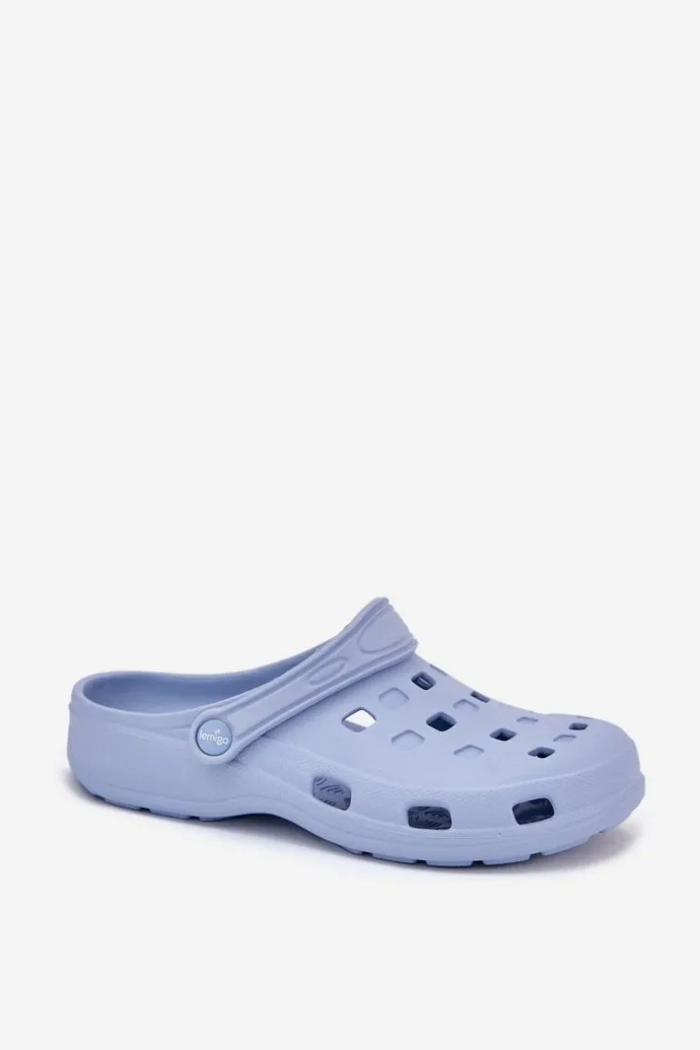 Klapki Damskie Piankowe LEMIGO 806 Niebieskie