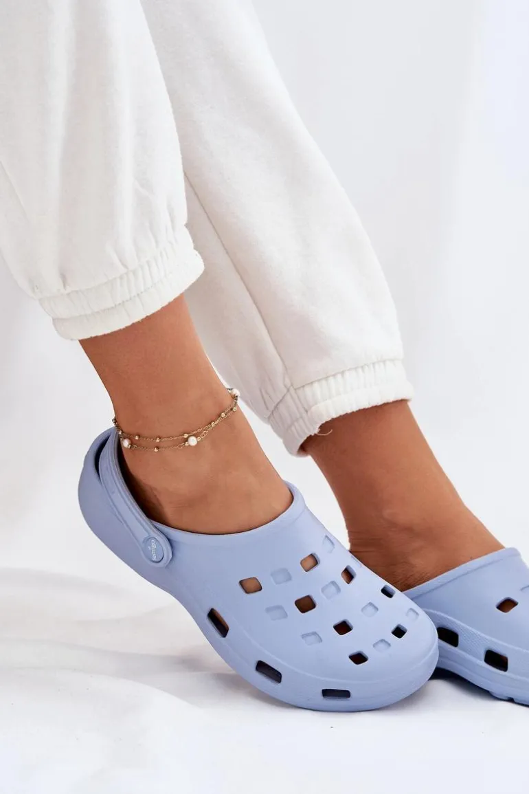 Klapki Damskie Piankowe LEMIGO 806 Niebieskie