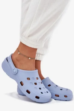 Klapki Damskie Piankowe LEMIGO 806 Niebieskie