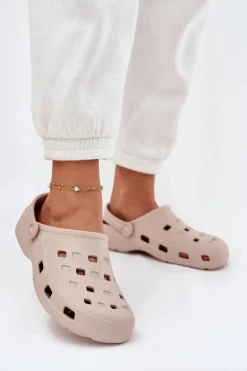 Klapki Damskie Piankowe LEMIGO 806 Beżowe