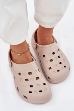 Klapki Damskie Piankowe LEMIGO 806 Beżowe