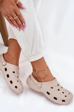 Klapki Damskie Piankowe LEMIGO 806 Beżowe