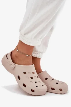 Klapki Damskie Piankowe LEMIGO 806 Beżowe