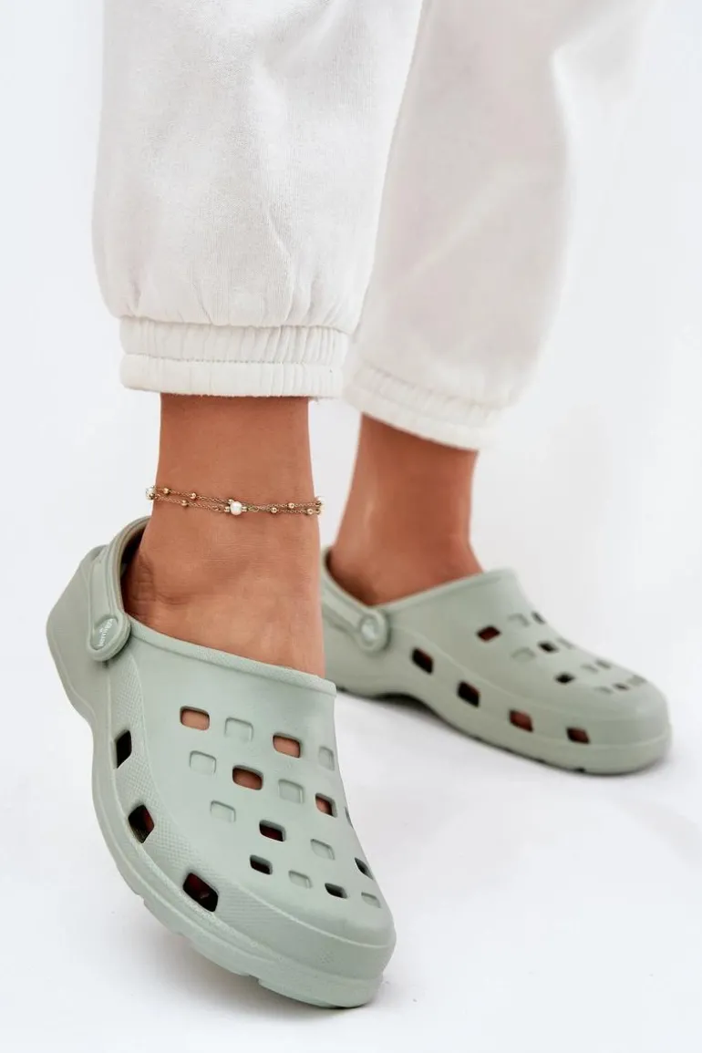 Klapki Damskie Piankowe LEMIGO 806 Miętowe