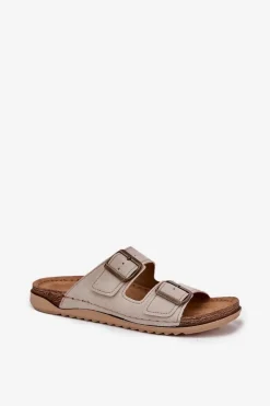 Klapki Damskie Profilaktyczne Inblu AA000068 Beżowe