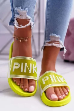 Klapki Damskie Żółte Vrita