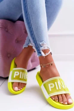 Klapki Damskie Żółte Vrita