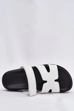 Klapki Damskie Z Rzepem Vinceza 17401 Białe