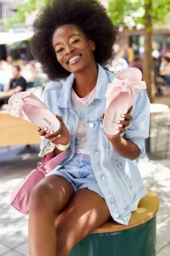 Klapki Na Korkowej Podeszwie Pudrowy Róż Wendy