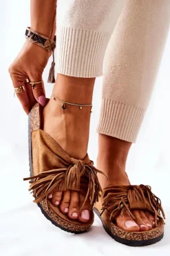 Klapki Na Korkowej Podeszwie Camel Taryne