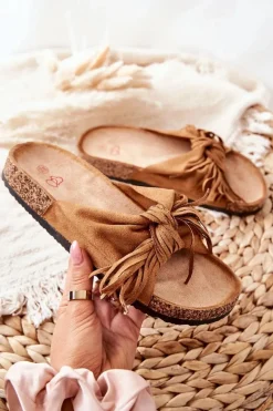 Klapki Na Korkowej Podeszwie Camel Taryne