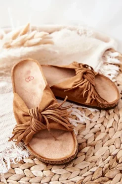 Klapki Na Korkowej Podeszwie Camel Taryne