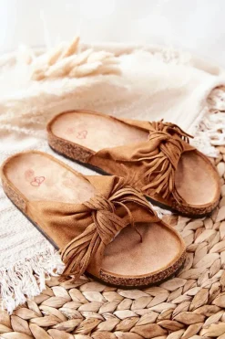 Klapki Na Korkowej Podeszwie Camel Taryne