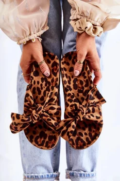 Klapki Na Korkowej Podeszwie Brązowo-Czarne Wendy