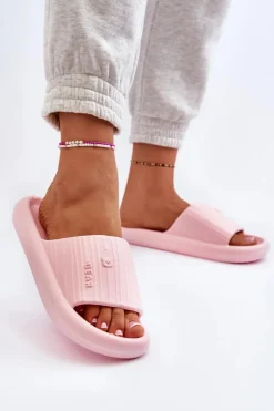 Klapki Piankowe Damskie Lekkie Różowe Fenicva