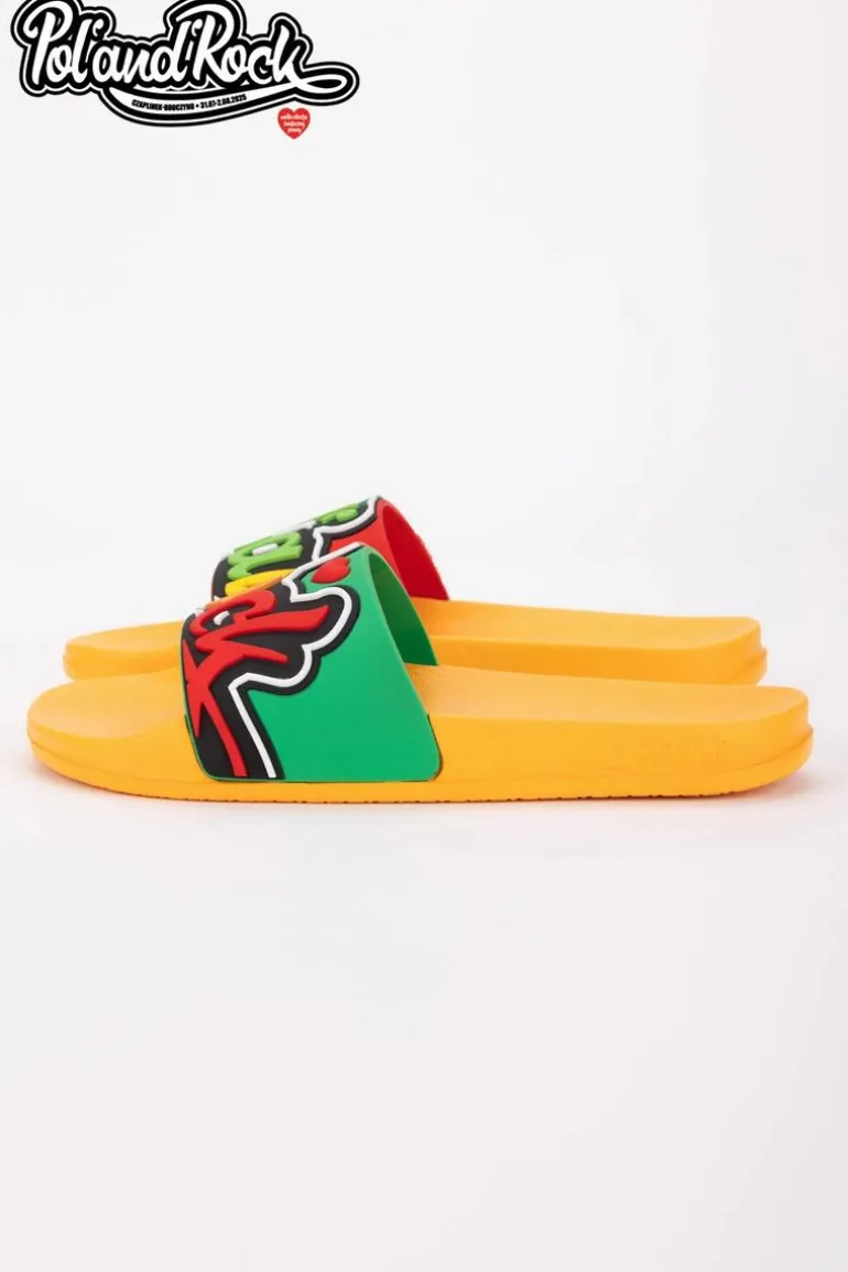 Klapki Pol'and'Rock Festival X Big Star SS174507 Żółte
