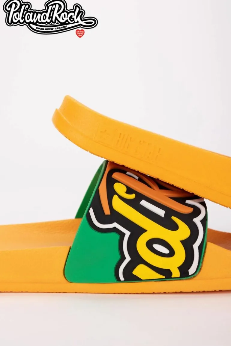 Klapki Pol'and'Rock Festival X Big Star SS174507 Żółte