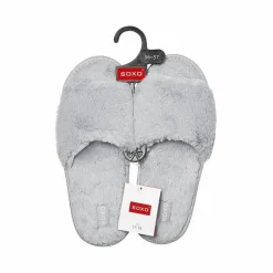 Klapki SOXO szare z twardą podeszwą