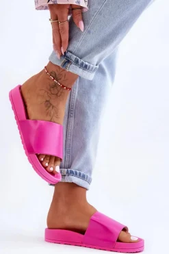 Klasyczne Damskie Klapki Fuksja Rolien