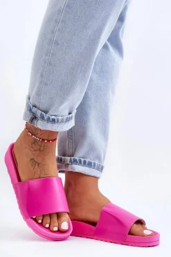 Klasyczne Damskie Klapki Fuksja Rolien