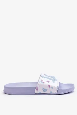 Klasyczne Damskie Klapki Niebieskie Jomix