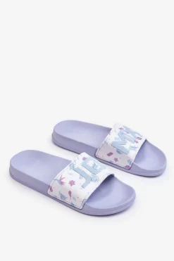 Klasyczne Damskie Klapki Niebieskie Jomix