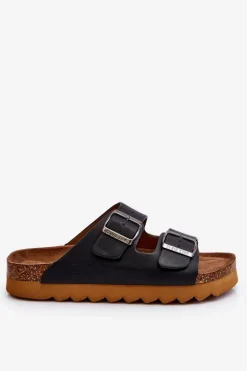 Klasyczne Damskie Klapki Big Star LL274477 Czarne