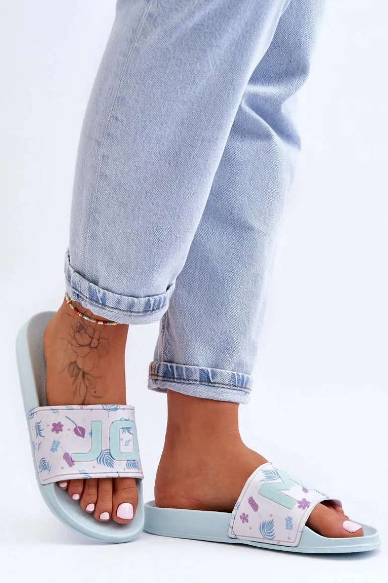 Klasyczne Damskie Klapki Jasnozielone Jomix