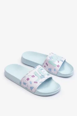 Klasyczne Damskie Klapki Jasnozielone Jomix