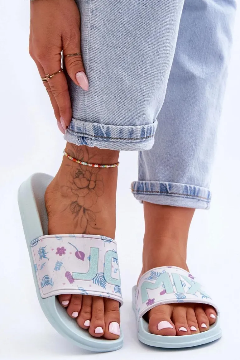 Klasyczne Damskie Klapki Jasnozielone Jomix