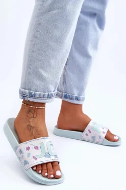 Klasyczne Damskie Klapki Jasnozielone Jomix