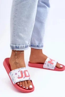 Klasyczne Damskie Klapki Różowe Jomix