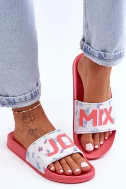 Klasyczne Damskie Klapki Różowe Jomix