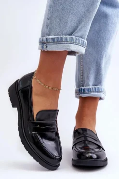 Klasyczne Damskie Mokasyny Czarne Faradays