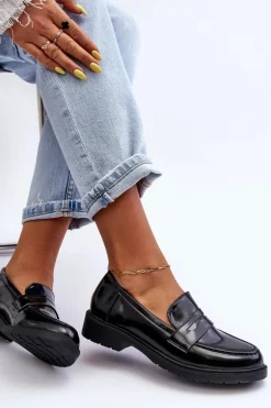 Klasyczne Damskie Mokasyny Czarne Faradays