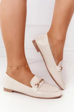 Klasyczne Damskie Mokasyny Beżowe Eloquence