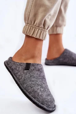 Klasyczne Damskie Papcie Big Star KK276014 Szare