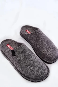 Klasyczne Damskie Papcie Big Star KK276014 Szare