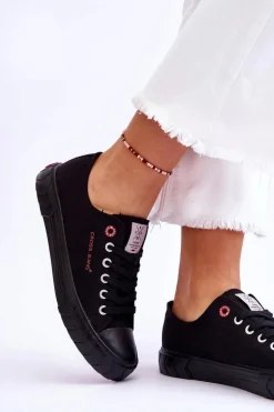 Klasyczne Damskie Trampki Cross Jeans LL2R4051 Czarne