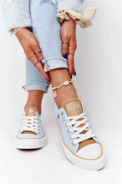 Klasyczne Damskie Trampki BIG STAR HH274457 Niebieskie