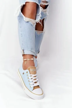 Klasyczne Damskie Trampki BIG STAR HH274457 Niebieskie