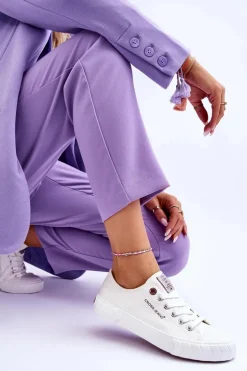 Klasyczne Damskie Trampki Cross Jeans LL2R4052 Białe