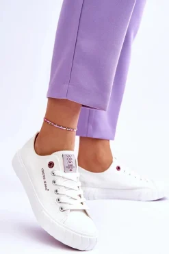 Klasyczne Damskie Trampki Cross Jeans LL2R4052 Białe