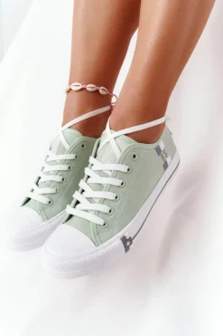 Klasyczne Damskie Trampki BIG STAR HH274112 Zielone